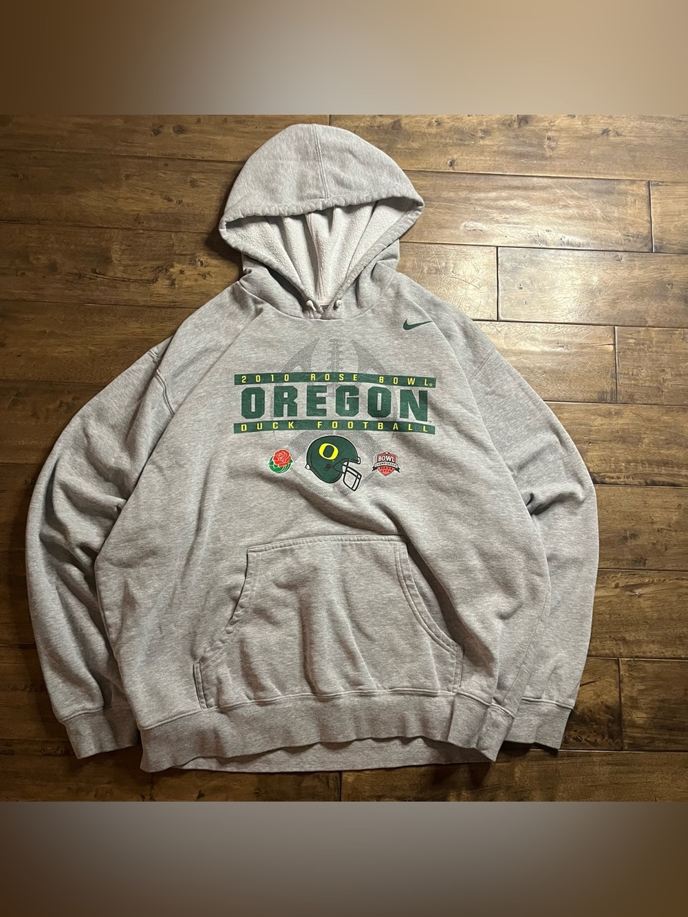 Vintage Nike grey Oregon Ducks Rose Bowl hoodie Size XL #college #sportswear